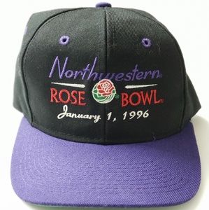 Vintage 1996 northwestern rosebowl snapback hat